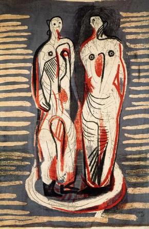 Χένρι Μουρ, "Δύο όρθιες μορφές", 1949