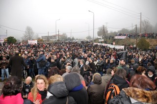 Μεγαλειώδης Συγκέντρωση Διαμαρτυρίας κατά των Μεταλλείων στις Σκουριές Χαλκιδικής