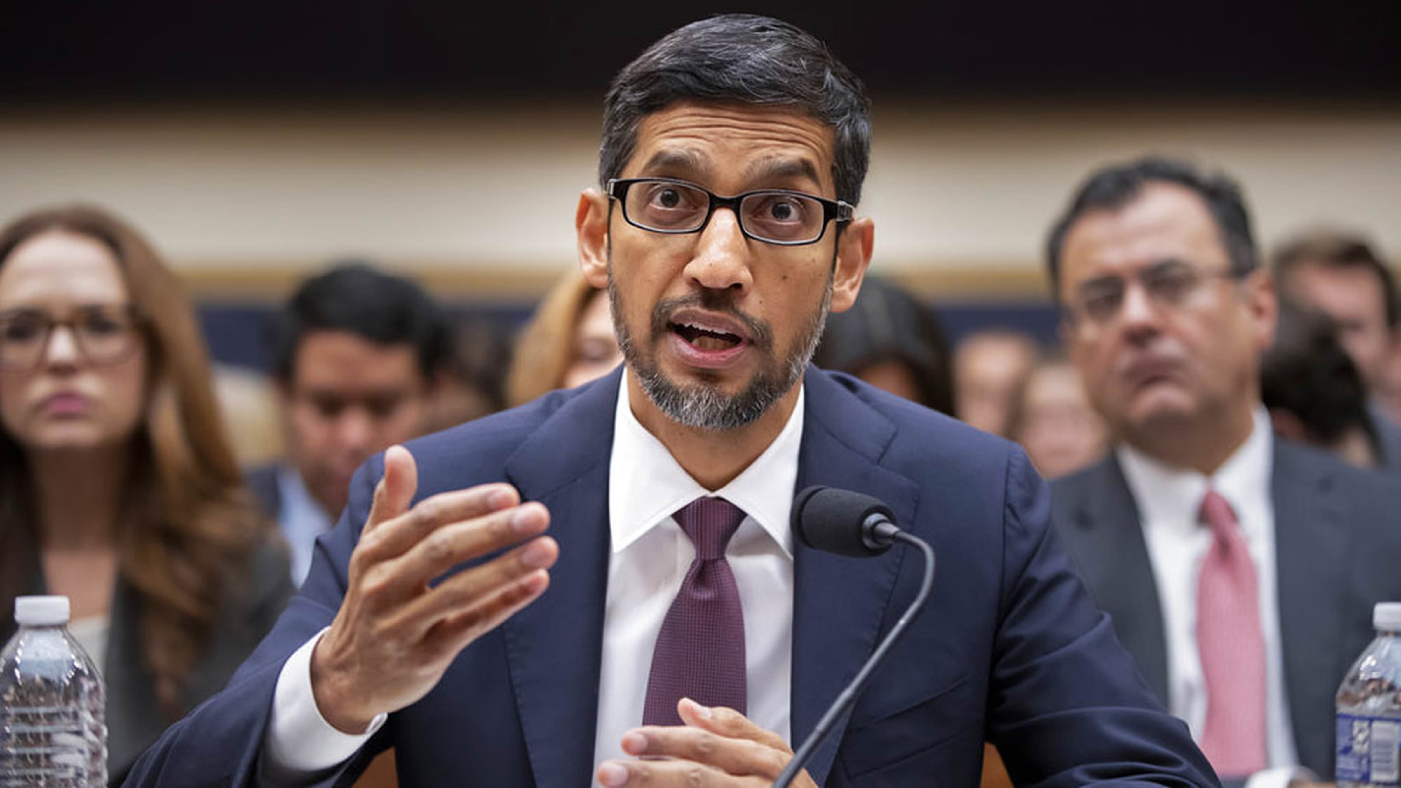 O CEO της Google καταθέτει στην επιτροπή νομικών υποθέσεων της Βουλής των Αντιπροσώπων